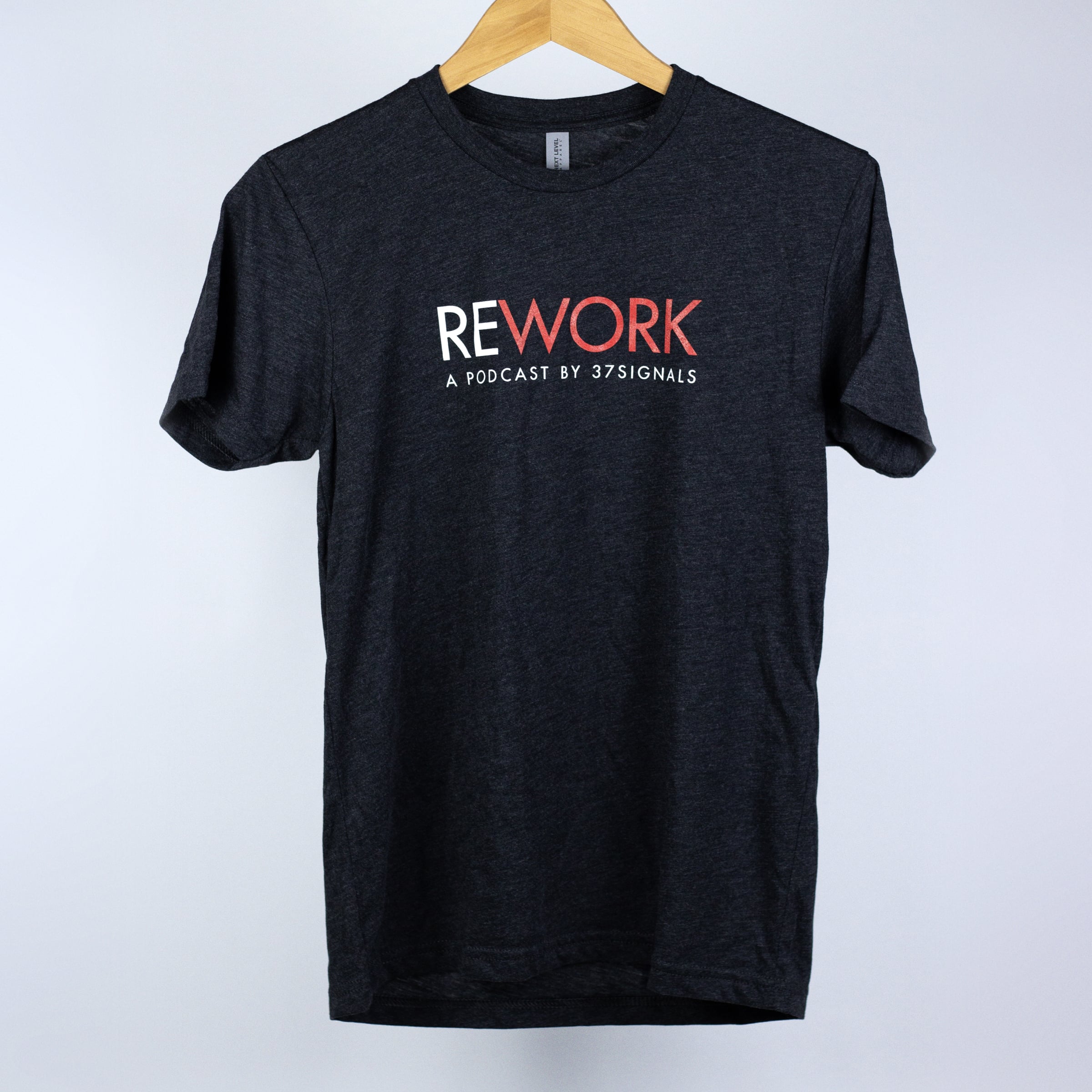 Unisex REWORK crew neck t-shirt in vintage black